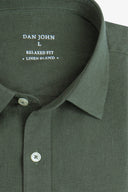 Camicia misto lino verde-Dan John