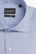 Camicia piquet celeste slim-Dan John
