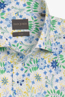 Camicia stampa fiore multicolor lime-Dan John