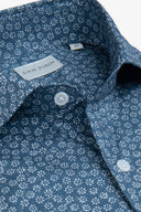 Camicia stampa fiore royal slim-Dan John