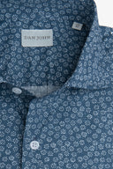 Camicia stampa fiore royal slim-Dan John