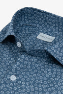 Camicia stampa fiore royal slim-Dan John