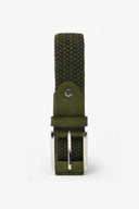 Cintura sportiva elastica intrecciata verde-Dan John