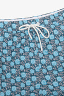 Costume da bagno stampa fiori celeste