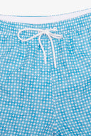 Costume da bagno stampa geometrica turchese