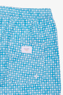 Costume da bagno stampa geometrica turchese