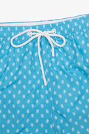 Costume da bagno stampa pinguini turchese