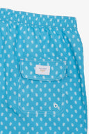 Costume da bagno stampa pinguini turchese