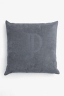 Cuscino grande con ricamo grigio-Dan John
