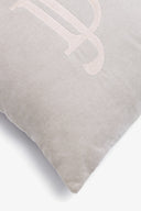 Cuscino grande con ricamo panna-Dan John