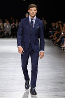 Abito finestrato blu