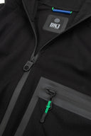 Felpa tecnica full zip con cappuccio DNJ nero-Dan John