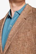 Giacca Herringbone jersey tabacco-Dan John