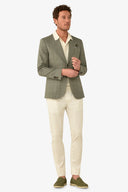 Giacca a quadri verde slim-Dan John