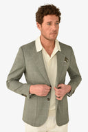 Giacca a quadri verde slim-Dan John