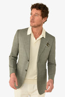 Giacca a quadri verde slim-Dan John
