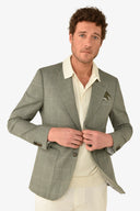 Giacca a quadri verde slim-Dan John