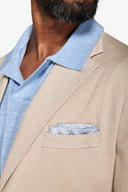 Giacca armaturata tinto capo beige slim-Dan John