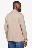 Giacca armaturata tinto capo beige slim-Dan John