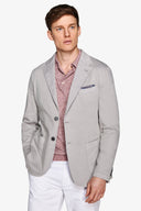 Giacca armaturata tinto capo grigio chiaro slim-Dan John