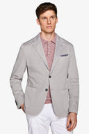 Giacca armaturata tinto capo grigio chiaro slim-Dan John