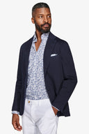 Giacca armaturata tinto capo navy slim-Dan John