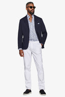 Giacca armaturata tinto capo navy slim-Dan John