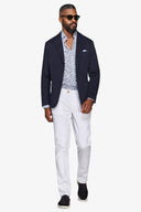 Giacca armaturata tinto capo navy slim-Dan John