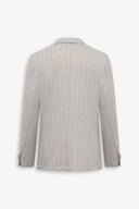 Giacca da abito in jersey gessata beige-Dan John