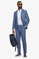 Giacca da abito misto lino Herringbone avion-Dan John