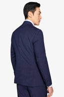 Giacca da abito overcheck blu-Dan John