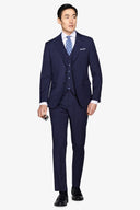 Giacca da abito overcheck blu-Dan John