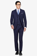 Giacca da abito overcheck blu-Dan John