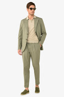 Giacca da abito tela paracadute verde malva slim-Dan John