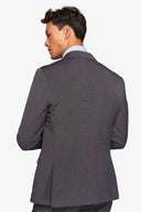 Giacca da abito trama punto a spillo antracite slim-Dan John