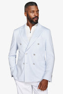 Giacca doppiopetto jersey DNJ cielo-Dan John
