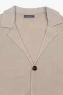 Giacca in maglia chicco di riso beige-Dan John