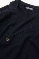 Giacca in maglia chicco di riso navy-Dan John