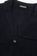 Giacca in maglia chicco di riso navy-Dan John