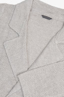 Giacca in maglia doppiopetto ecru-Dan John