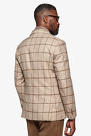 Giacca overcheck con pettorina beige-Dan John