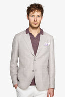 Giacca principe di galles melange lavanda slim-Dan John