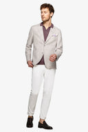Giacca principe di galles melange lavanda slim-Dan John