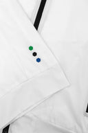 Giubbino modello felpa full zip DNJ bianco-Dan John