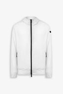 Giubbino modello felpa full zip DNJ bianco-Dan John