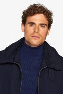 Giubbotto stile aviatore blu-Dan John