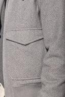 Giubbotto stile aviatore grigio-Dan John