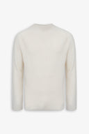Maglia collo vulcano punto pannocchia panna-Dan John
