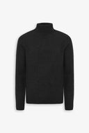 Maglia dolcevita a quadri nero-Dan John