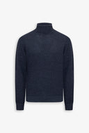 Maglia dolcevita armaturata bicolore blu-Dan John